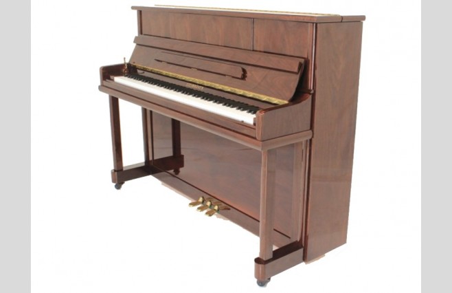 Steinhoven SU 112 Polished Walnut Upright Piano All Inclusive Package - Image 1
